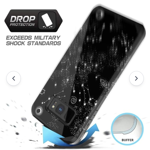 New PBRO S8 Plus Case,Cute Universe Constellation Case Dual Layer. - Picture 6 of 14